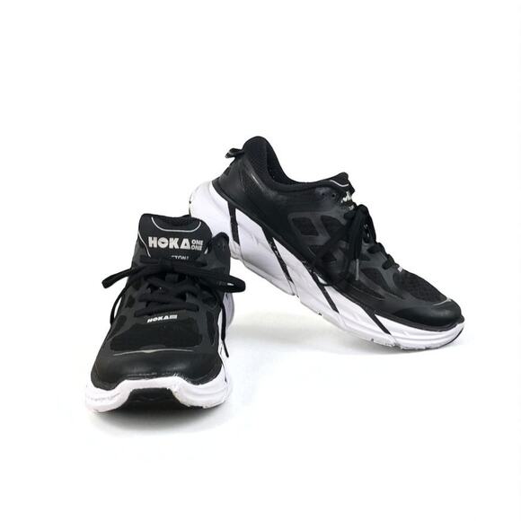 HOKA One One Clifton 2 Road-Running Shoes Sneaker Men 8.5 Black Everyday Travel main image 7
